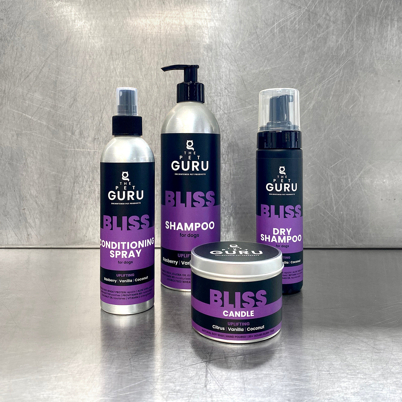 THE PET GURU BLISS UPLIFTING FRAGRANCE FAMILY PROFESSIONAL PET PRODUCTS