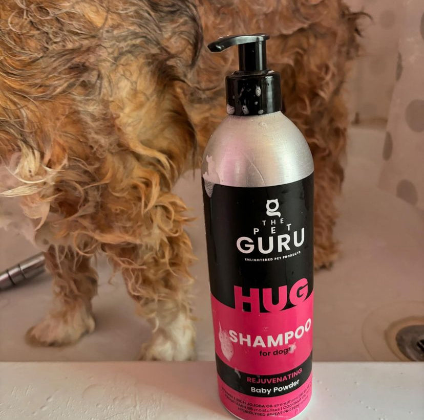 THE PET GURU DOG SHAMPOO BABY POWDER HUG REJUVENATINGING FRAGRANCE