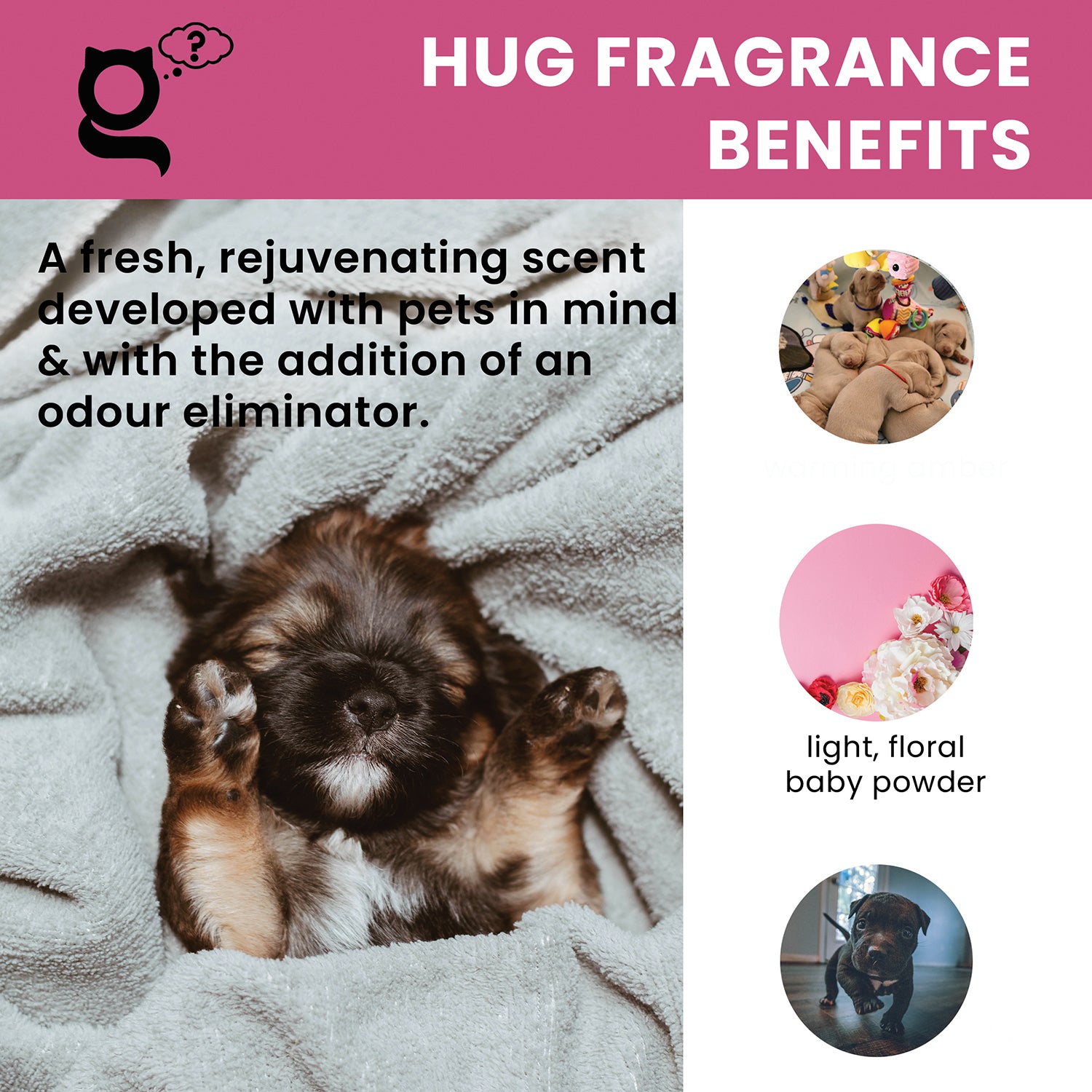 THE PET GURU DOG BABY POWDER HUG REJUVENATINGING FRAGRANCE