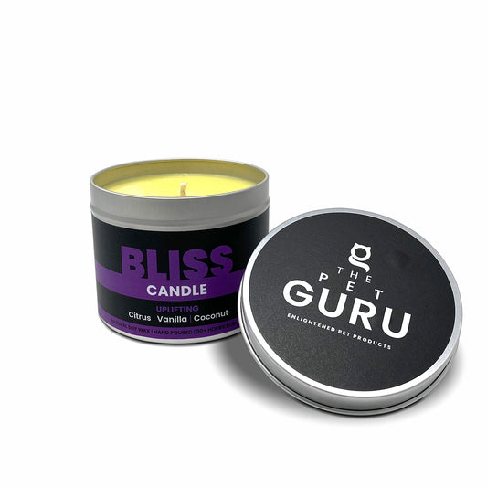 THE PET GURU BLISS UPLIFTING CITRUS VANILLA COCONUT SOY WAX VEGAN CANDLE