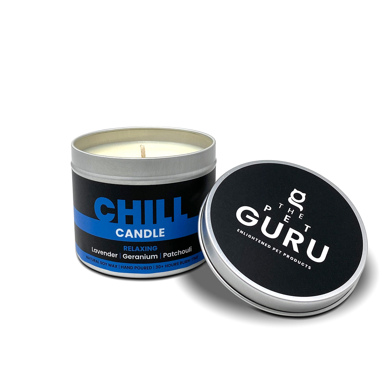 THE PET GURU CHILL RELAXING ESSENTIAL OIL CANDLE