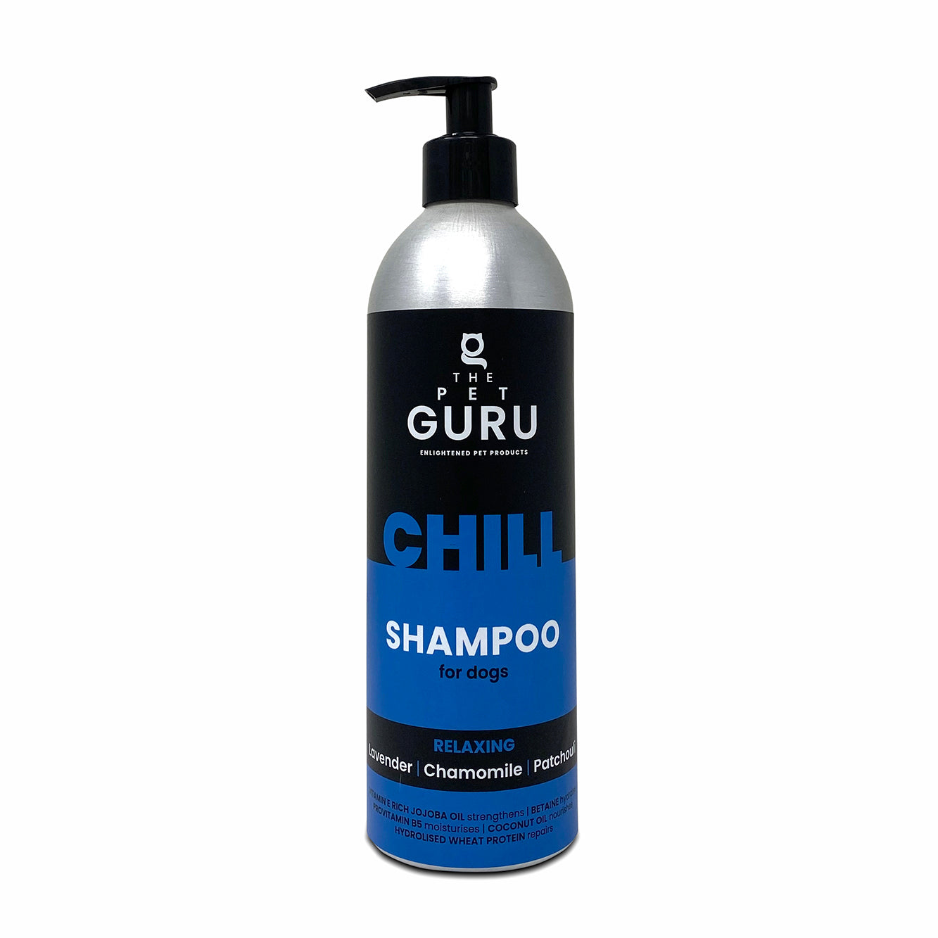 THE PET GURU CHILL RELAXING DOG SHAMPOO - NATURAL GROOMING - DOG PUPPY SHAMPOO