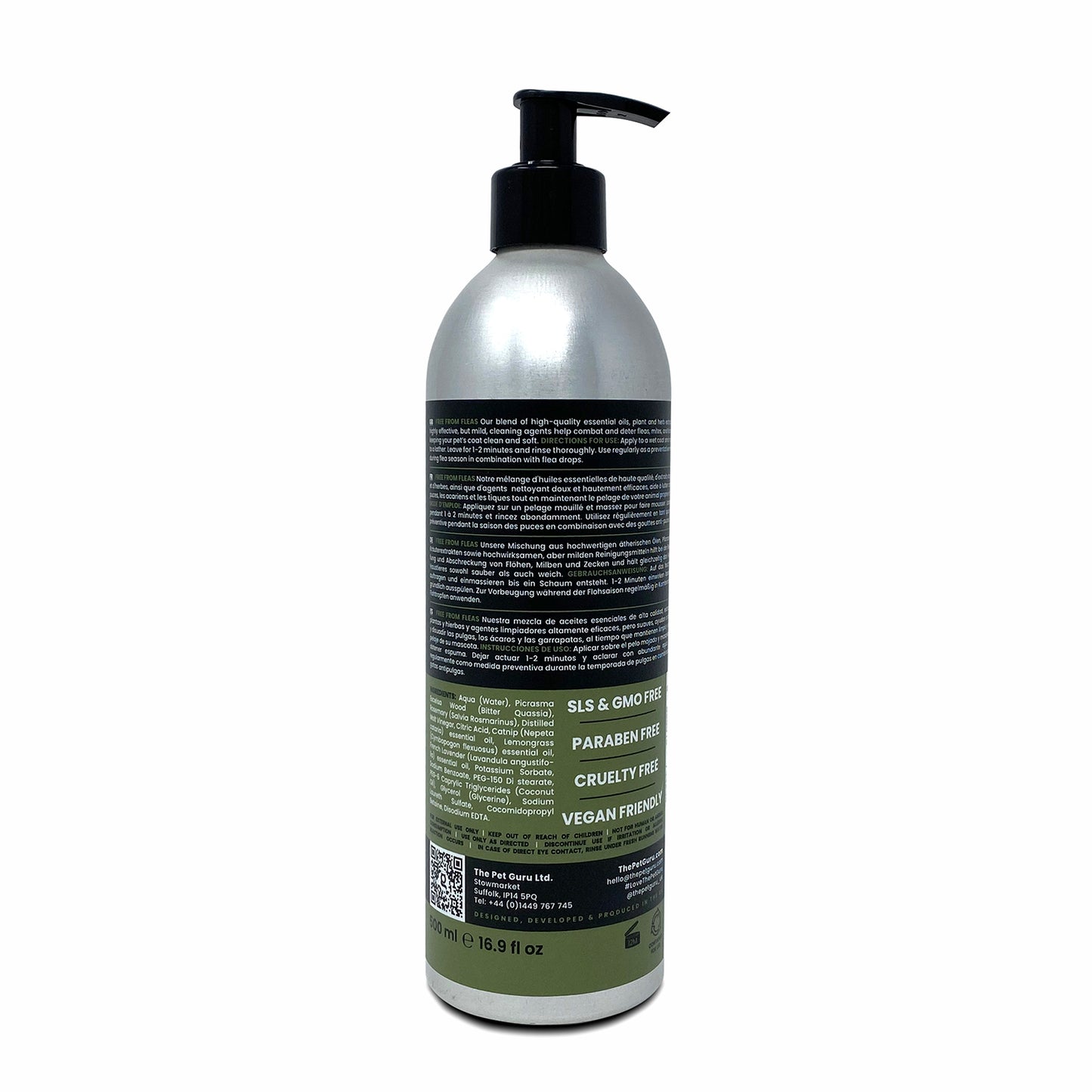 THE PET GURU ANTI FLEA SHAMPOO NATURAL FOR DOGS