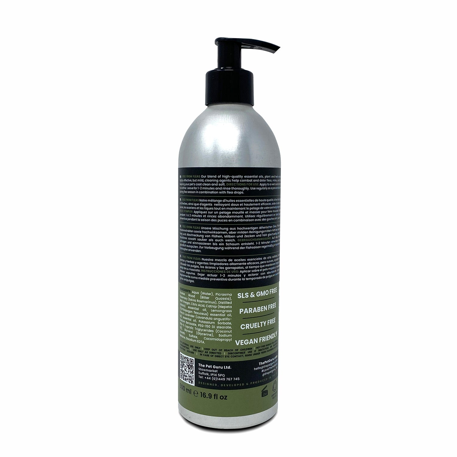 THE PET GURU ANTI FLEA SHAMPOO NATURAL FOR DOGS