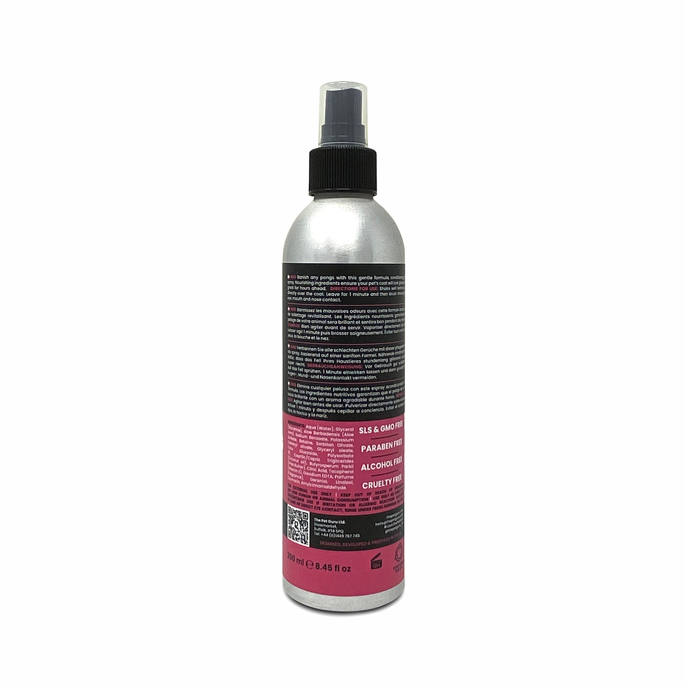 THE PET GURU PROFESSIONAL CONDITIONING GROOMING SPRAY HUG BABY POWDER REJUVENATING