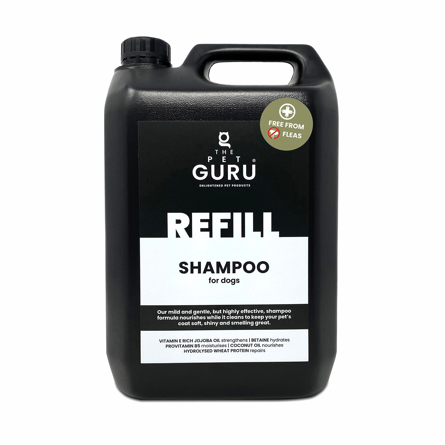 THE PET GURU NATURAL DOG SHAMPOO REFILL FREE FROM FLEAS