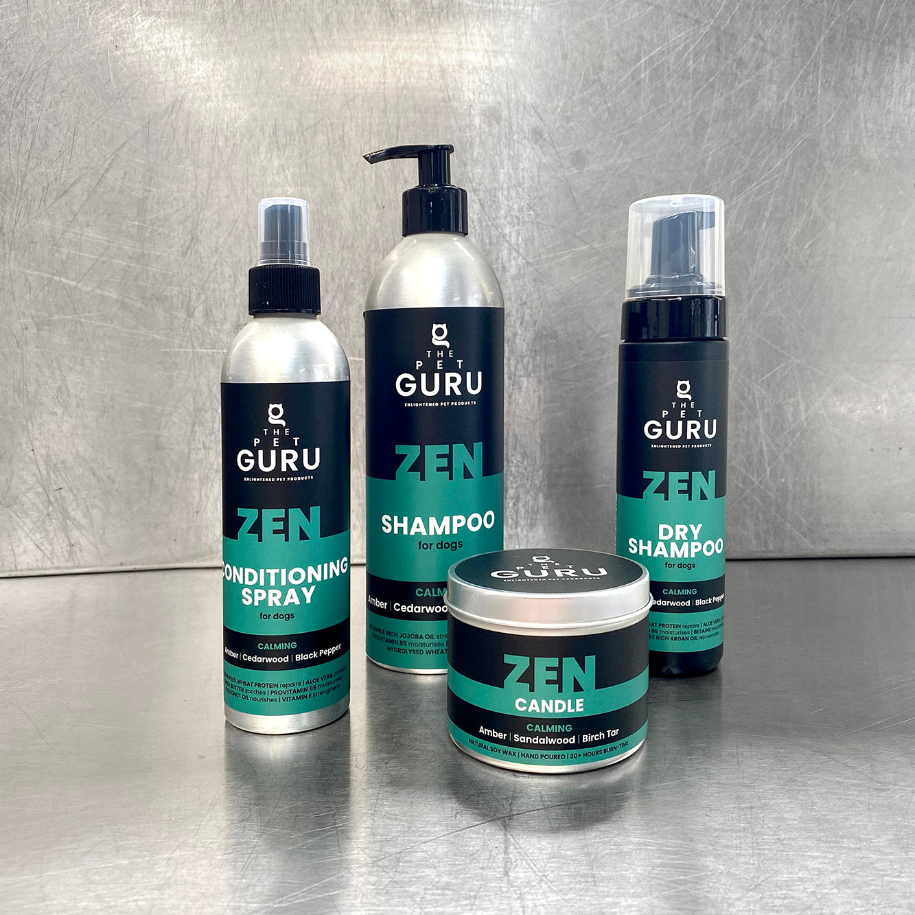 THE PET GURU ZEN CALMING FRAGRANCE FAMILY PROFESSIONAL PET PRODUCTS